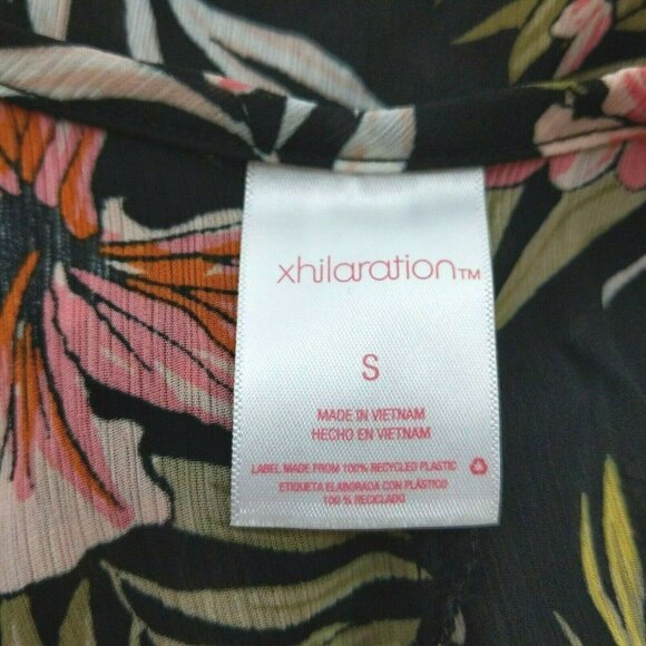 NWT Xhilaration Side Tie Floral Cover Up Dress Small - Picture 4 of 5